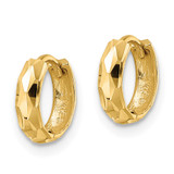 14k D/C Hinged Hoop Earrings