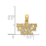 14k DADDYS LITTLE GIRL Charm - K2-E73A2CC2-8857