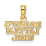 14k DADDYS LITTLE GIRL Charm - K2-E73A2CC2-8857