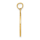 14k Dancer in Circle Frame Charm