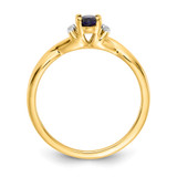 14k Diamond and Oval Sapphire Ring - RM-C80E461B-9951