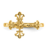 14K Diamond Cut Crucifix Ring - K3-D50C4512-2744