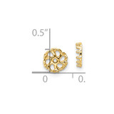 14k Diamond Earring Jacket Mountings - EJ-F07CFBF2-2309