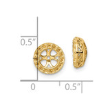 14k Diamond Earring Jacket Mountings - XJ-FC8FB542-1000