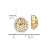 14k Diamond Earring Jackets - EJ-94C4A3CE-3642