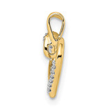 14k Diamond Heart Pendant - PM-53290675-2705