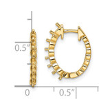 14k Diamond Hinged Hoop Earring Mountings - EM-126E8690-6529