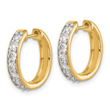 14k Diamond Hinged Hoop Earrings - EM-04C017D5-3583