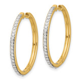 14k Diamond Hinged Hoop Earrings - EM-051E63AB-1757