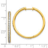14k Diamond Hinged Hoop Earrings - EM-051E63AB-1757