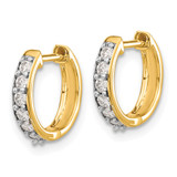 14k Diamond Hinged Hoop Earrings - EM-0A91C11E-7081