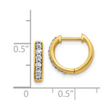 14k Diamond Hinged Hoop Earrings - EM-0A91C11E-7081