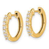 14k Diamond Hinged Hoop Earrings - EM-1FD96D5C-7924