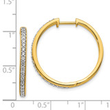 14k Diamond Hinged Hoop Earrings - EM-30B09A05-6493