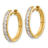 14k Diamond Hinged Hoop Earrings - EM-38A85D72-3159