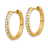 14k Diamond Hinged Hoop Earrings - EM-6B275BEA-9065