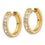 14k Diamond Hinged Hoop Earrings - EM-76B56E40-3373