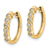 14k Diamond Hinged Hoop Earrings - EM-A216FA53-8566