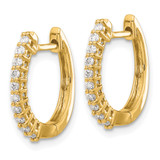 14k Diamond Hinged Hoop Earrings - EM-B1299CB0-6716
