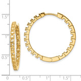 14k Diamond Hinged Hoops Mountings - XE-677B783E-5048