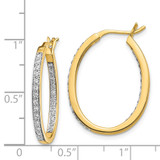 14k Diamond In/Out Hoop Earrings - EM-60673269-8205
