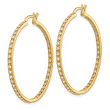 14k Diamond In/Out Hoop Earrings - EM-AC31EC9B-5371