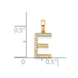 14K Diamond Letter E Initial Pendant - PM-AF0A079B-9298