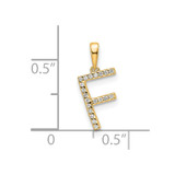 14K Diamond Letter F Initial Pendant - PM-C90B3215-1465