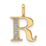 14k Diamond Letter R Initial Pendant - PM-ED2DDDB3-3239