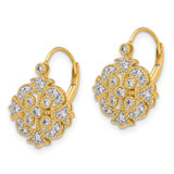 14k Diamond Leverback Earrings - EM-F58937C8-7034