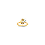 14k Diamond with 2 Birthstone Mother/Child Ring Semi-mount