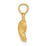 14K Diamond-cut Bear Pendant - K3-21CB22A6-7804