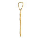 14k Diamond-cut Budded Cross Pendant - K6-BB6EF0CA-4942