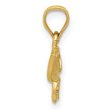 14K Diamond-cut Butterfly Pendant - K3-4FB581EE-7588