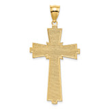 14K Diamond-cut Cross Pendant - C4-18901C49-9086
