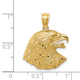 14K Diamond-Cut Eagle Pendant - C4-1EEE384B-9277