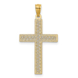 14k Diamond-cut Filigree Cross Pendant - RE-F0A7043B-5882