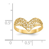 14k Diamond-Cut Filigree Ring - R1-1DEFF481-3709