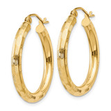 14k Diamond-cut Hoop Earrings - TF-0DF6A336-7917