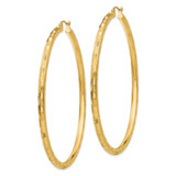14k Diamond-cut Hoop Earrings - TF-9C6DDD2A-7640