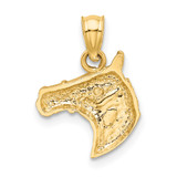 14K Diamond-cut Horse Pendant - K3-CE99C253-8861