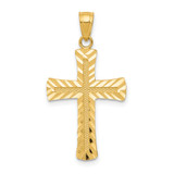 14k Diamond-cut Latin Cross Pendant - K6-E3544B0B-5892