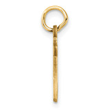 14K Diamond-cut Letter H Initial Charm