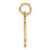 14K Diamond-cut Letter I Initial Charm