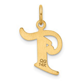 14K Diamond-cut Letter T Initial Charm