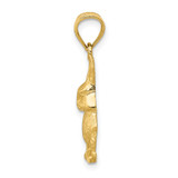 14K Diamond-cut Rabbit Pendant