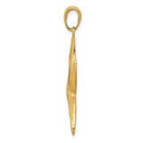 14K Diamond-cut Starfish Pendant - K2-D0CEB3B4-3077