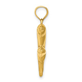 14k Dolphin Pair Pendant - C3-F9063988-6516