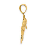 14k Dolphin Pendant - C2-EB94BEFC-4129