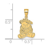 14K Dressed Up Teddy Bear Charm
